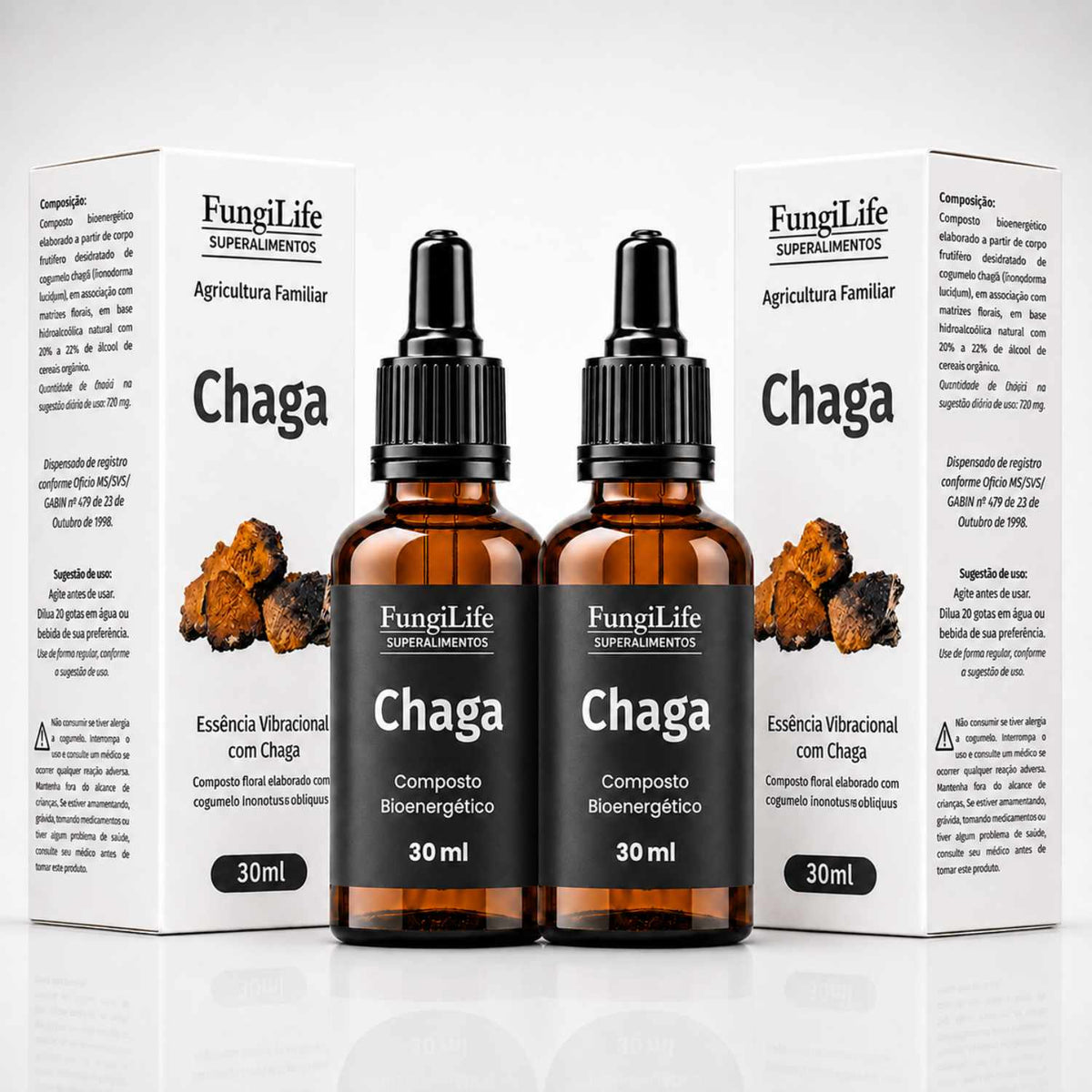 Cogumelo Chaga | Extrato Líquido 30ml