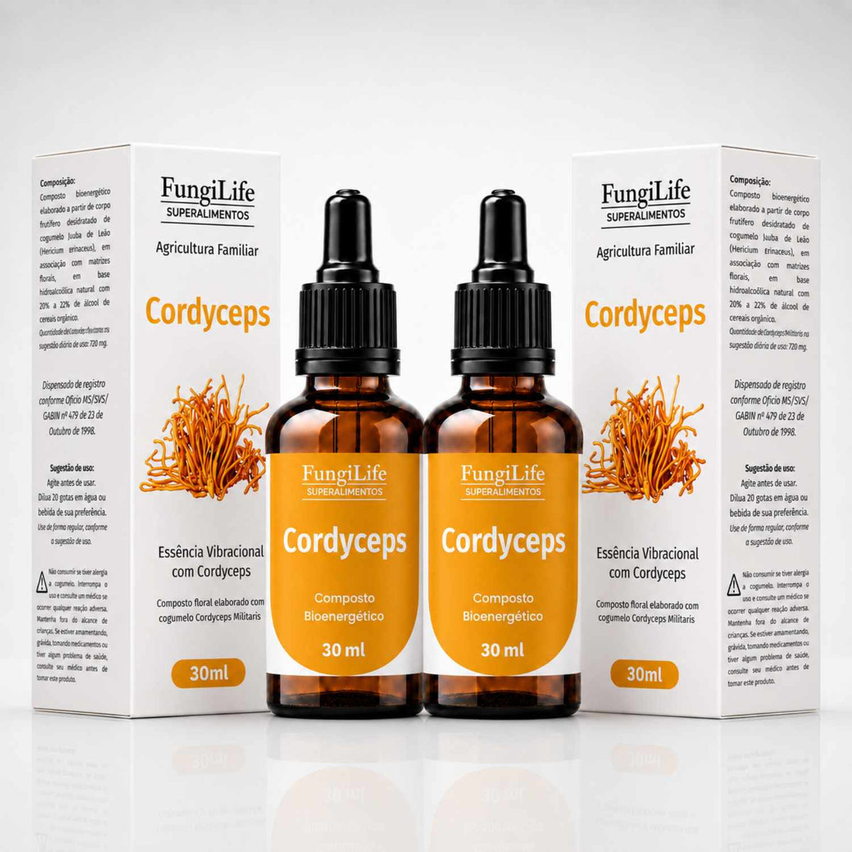 Cogumelo Cordyceps Militaris | Extrato Líquido 30ml