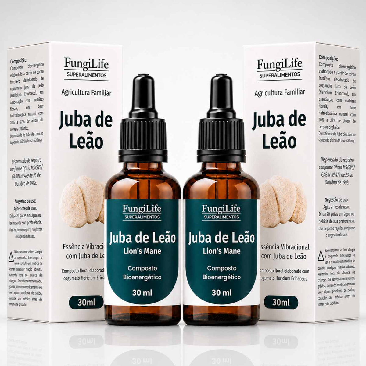 Frascos Juba de Leão 30ml